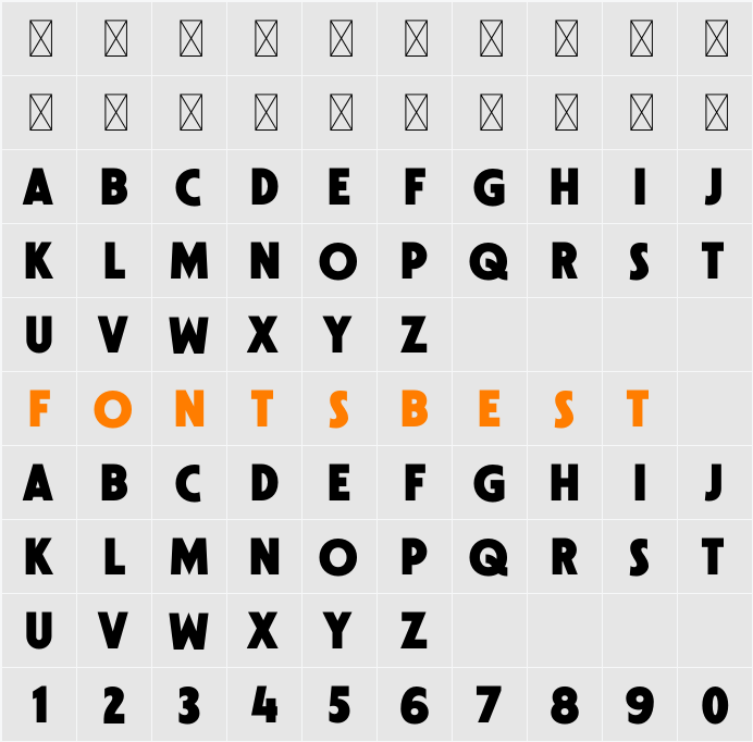 Newstar Character Map