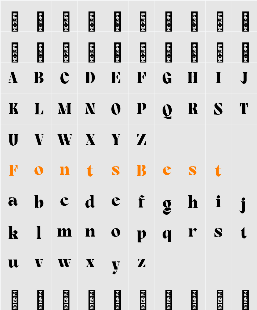 Rogik Black Character Map