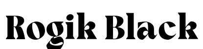 Rogik Black Font Image