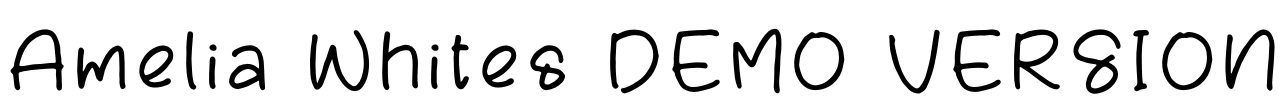 Amelia Whites DEMO VERSION Font Image
