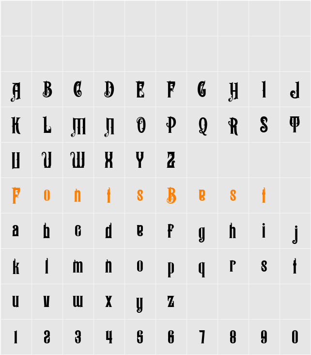Ankormati Demo Character Map