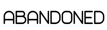 Abandoned Font Image