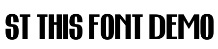 ST This Font DEMO Font Image