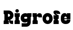 Rigrofe Font Image