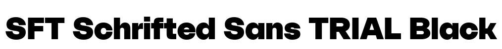 SFT Schrifted Sans TRIAL Black Font Image