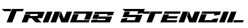 Trinos Stencil Font Image
