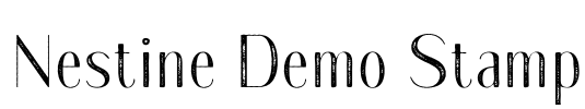 Nestine Demo Stamp Font Image