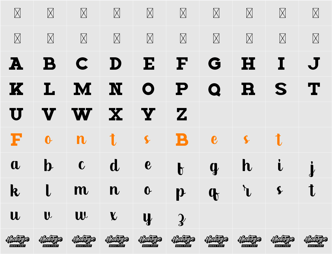 Billionaire P Demo Character Map