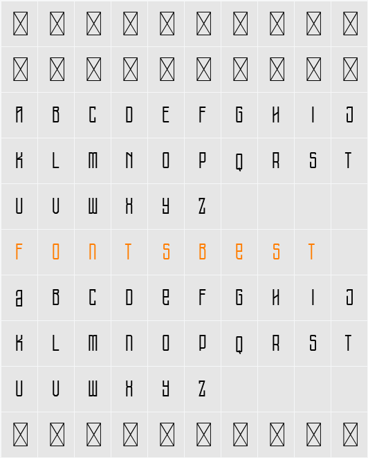 Rosemery DEMO Character Map
