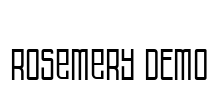 Rosemery DEMO Font Image
