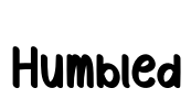Humbled Font Image