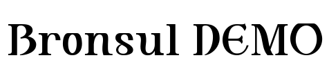 Bronsul DEMO Font Image