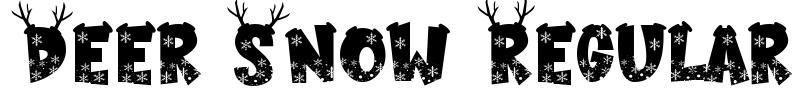 Deer Snow Regular Font Image