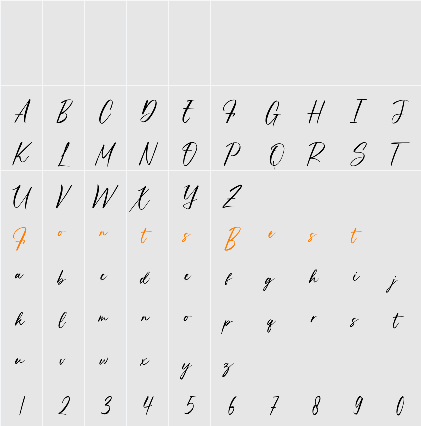 Onlytime Character Map