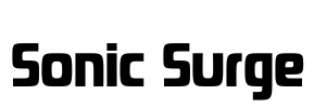 Sonic Surge Font Image