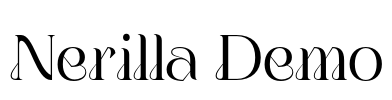 Nerilla Demo Font Image