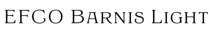EFCO Barnis Light Font Image