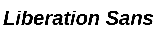 Liberation Sans Font Image