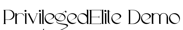 PrivilegedElite Demo Font Image