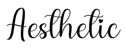 Aesthetic Font Image