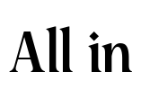 All in Font Image