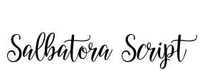 Salbatora Script Font Image