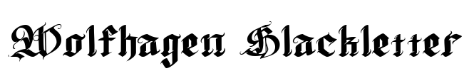 Wolfhagen Blackletter Font Image