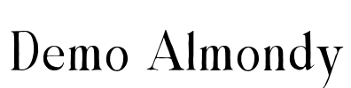 Demo Almondy Font Image