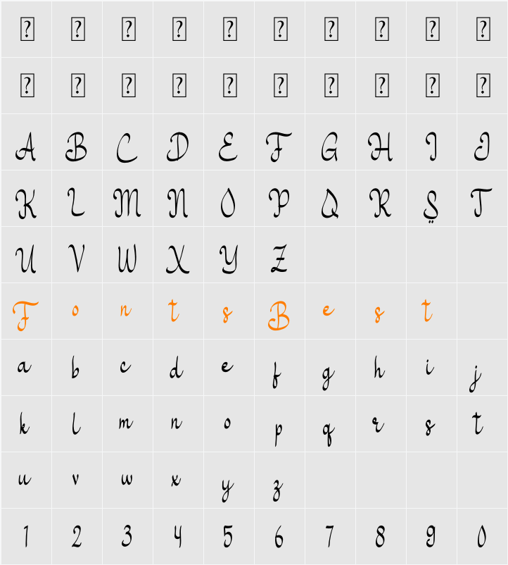 Salsabilah Character Map