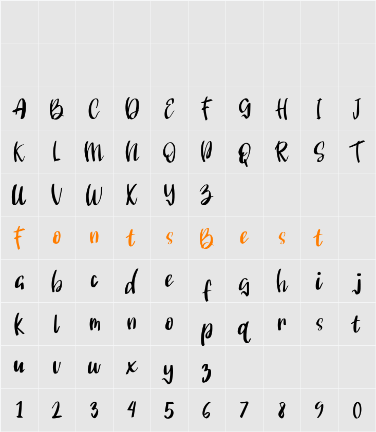 Angelonia Character Map