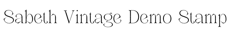 Sabeth Vintage Demo Stamp Font Image