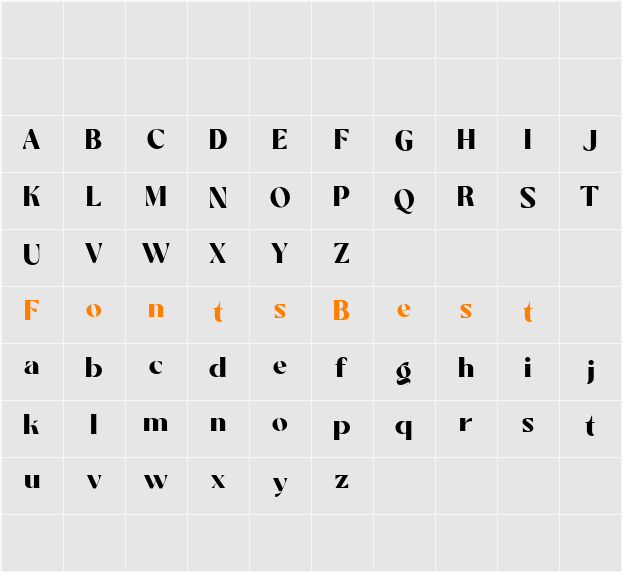Salitia DEMO Character Map
