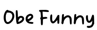 Obe Funny Font Image