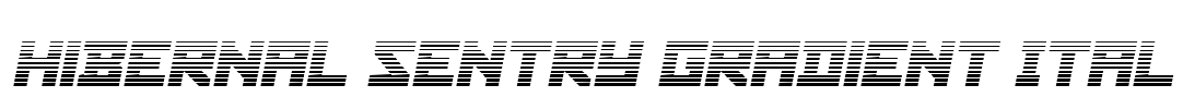 Hibernal Sentry Gradient Ital Font Image