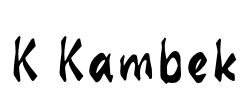 K Kambek Font Image