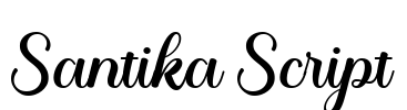 Santika Script Font Image