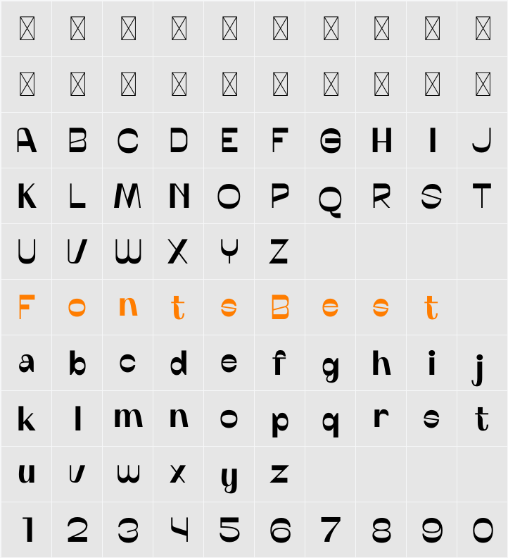 BENATHIO Character Map