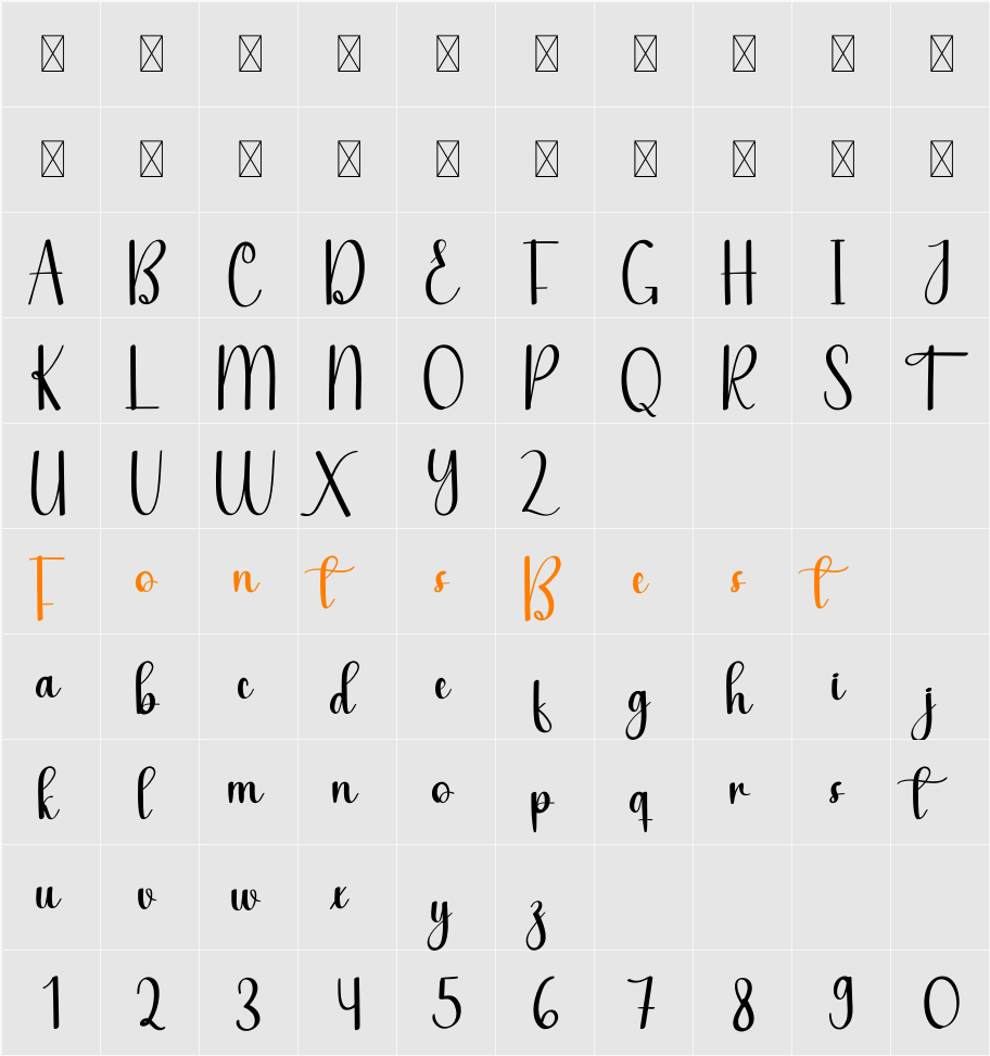 Afternoon Character Map