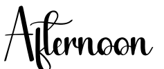 Afternoon Font Image