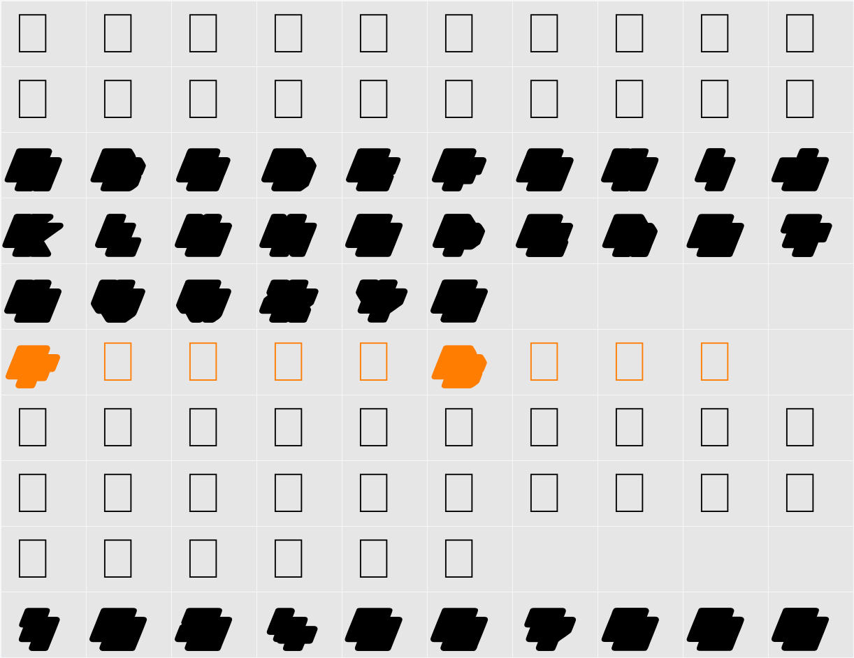 Platinum Sign Under Character Map