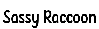 Sassy Raccoon Font Image
