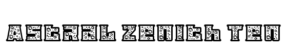 Astral Zenith Ten Font Image