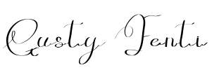 Gusty Fenti Font Image