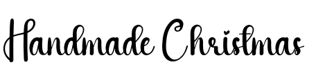 Handmade Christmas Font Image