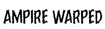 Ampire Warped Font Image