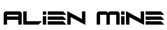 Alien Mine Font Image