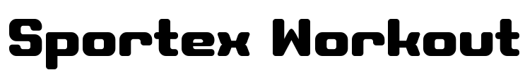 Sportex Workout Font Image