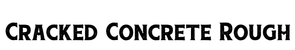 Cracked Concrete Rough Font Image