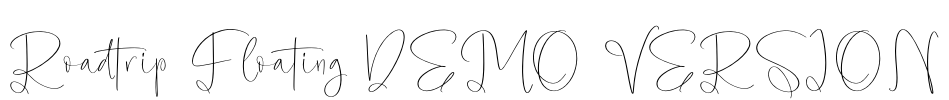 Roadtrip Floating DEMO VERSION Font Image