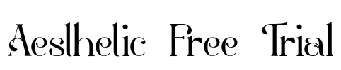 Aesthetic Free Trial Font Image